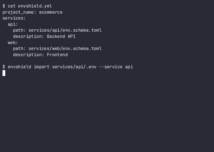 Multi-service configuration demo